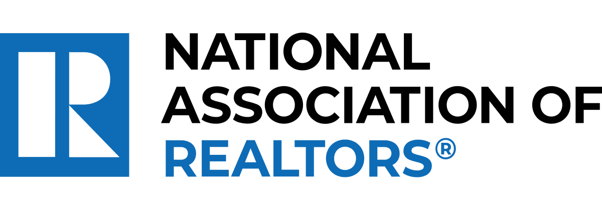 National Association of Realtors logo with a blue "R" symbol and the words "NATIONAL ASSOCIATION OF REALTORS®" in black and blue text.